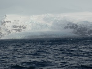 Glacier at Heard Island where toothfish is caught